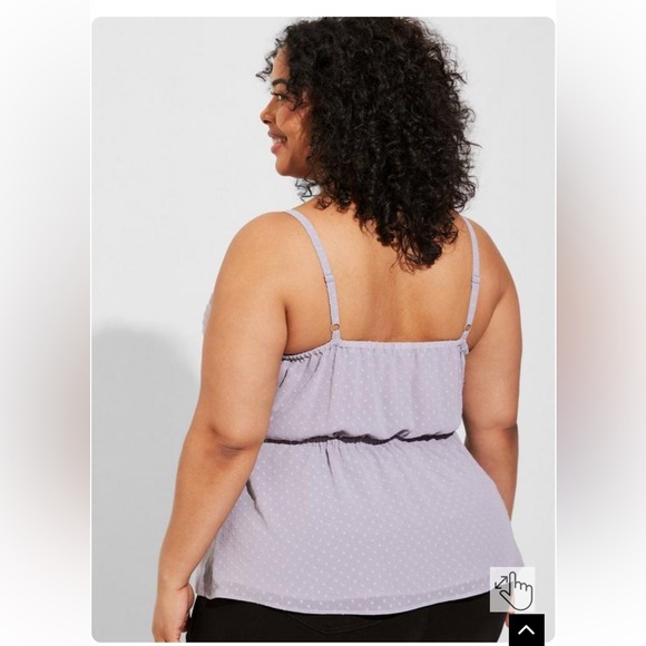 NEW✨TORRID Chiffon Tie Waist Tank - Picture 4 of 11